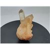 Image 2 : MAGNIFICENT CLUSTER OF LEMURIAN CRYSTALS WITH METAPHYSICAL WINDOWS, WITH IRON OXIDE ON BASE - HIGH H