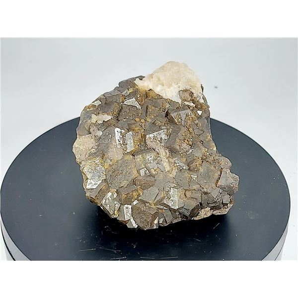 RICH SPECIMEN WITH CUBIC ANDRADITE GARNET,  CALCITE AND QUARTZ