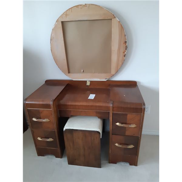 Antique Vanity and bench Cat C