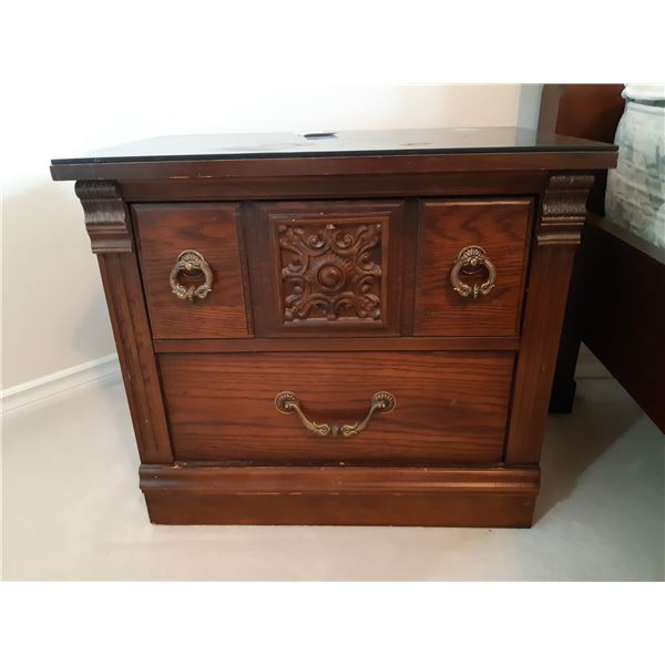 Wood Nightstand Cat C