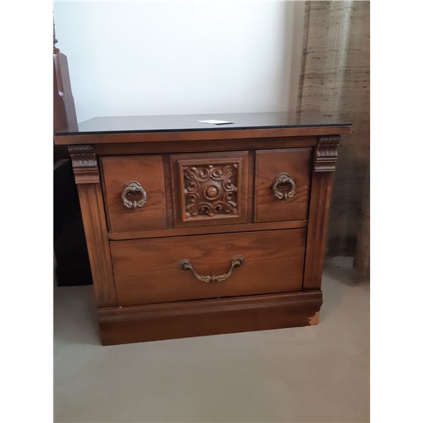 Wood Nightstand Cat C