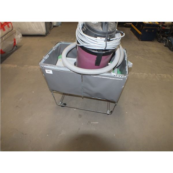 Small Cart On Wheels & Vacuum