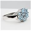 Image 4 : Sterling Silver Natural Blue Topaz Ring