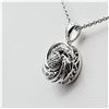 Image 3 : Sterling Silver Diamond Pendant