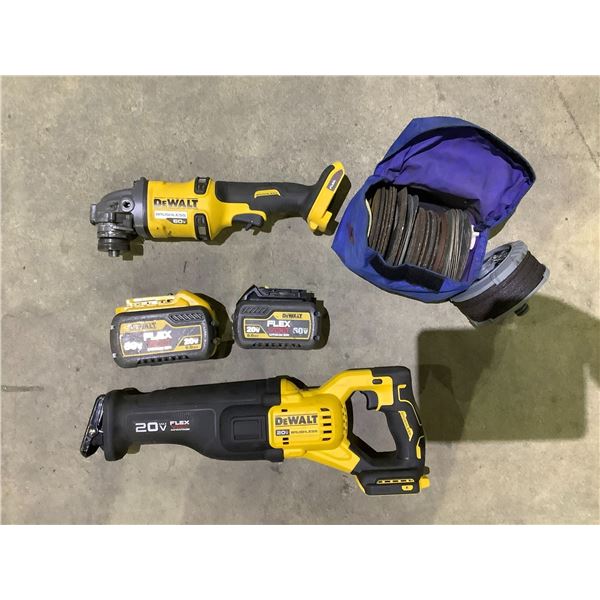 DEWALT 20V SAWZALL WITH FLEX VOLT 20V BATTERY, DEWALT BRUSHLESS 60V ...