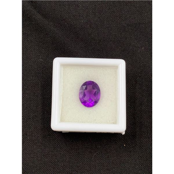 DARK AMETHYST 3.355CT, 10.87 X 8.73 X 5.90MM, OVAL CUT, LOUPE CLEAN, AFRICA, UNTREATED