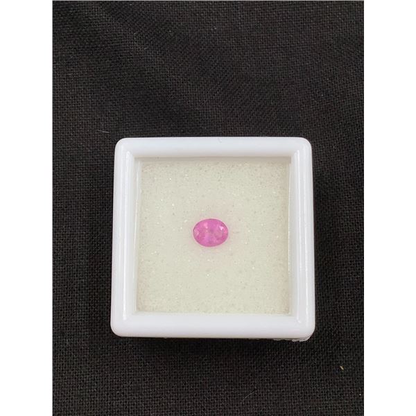NATURAL PINK SAPPHIRE 0.545CT, 4.97 X 5.89MM, OVAL CUT, VS, MADAGASCAR, UNTREATED