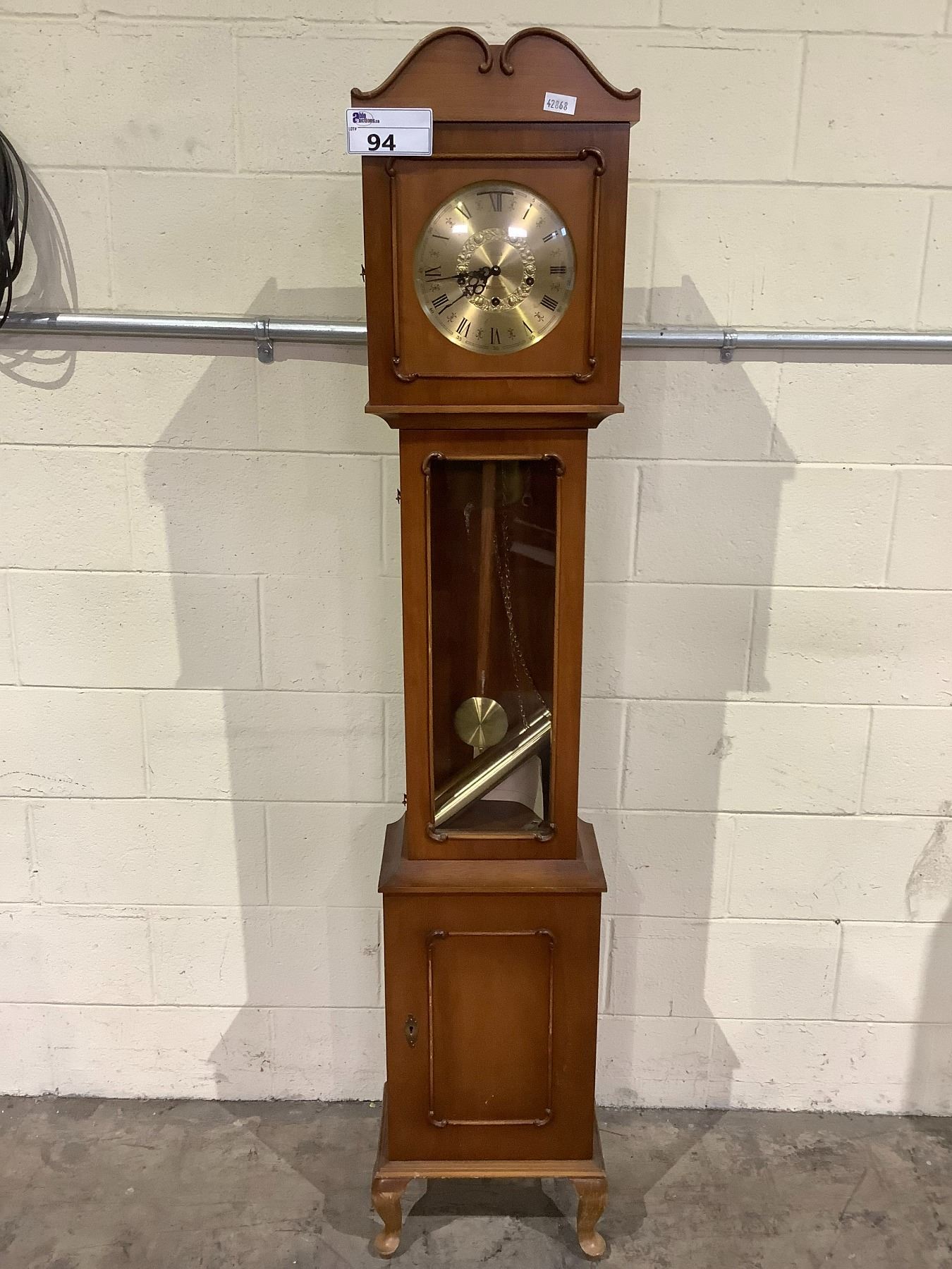 WESTMINSTER ANKER GRANDFATHER CLOCK WITH PENDULUM AND KEY - Able Auctions