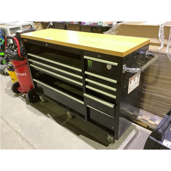 CSPS ROLLING TOOL BENCH MISSING DRAWERS AND KEY