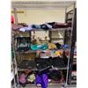 Image 1 : 4 SHELVES OF ASSORTED SCARVES AND BAGS (ROLLING RACK NOT INCLUDED)