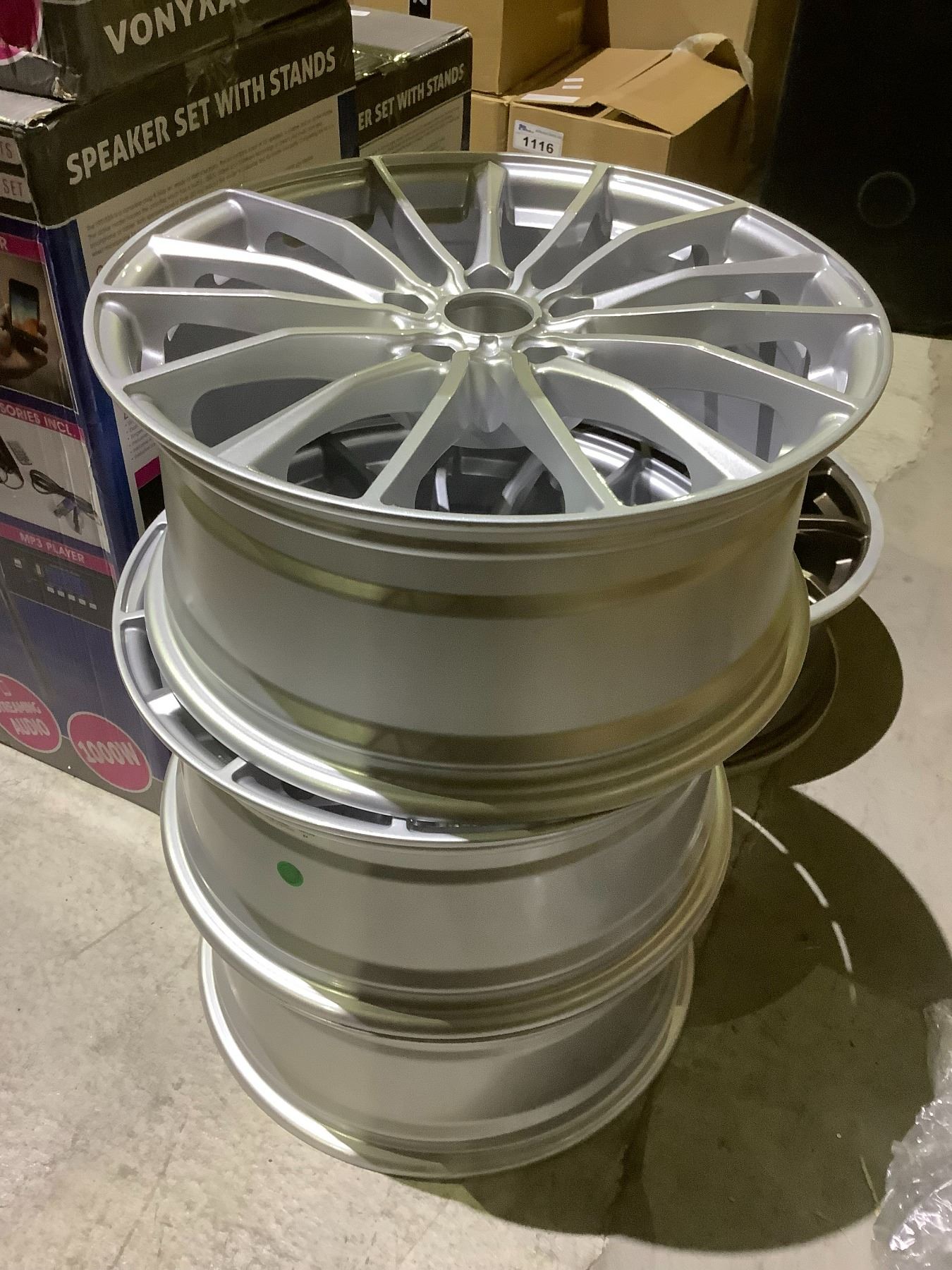 3 ADVANTI 5 BOLT PATTERN RIMS & 1 KONIG RIM