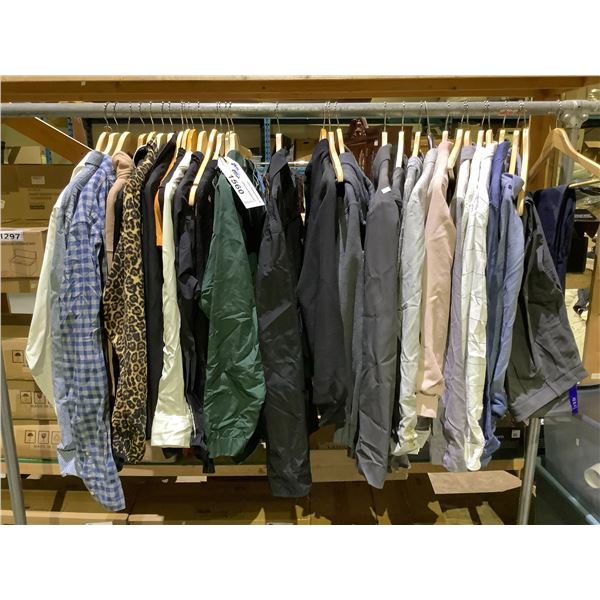 ASSORTED CLOTHING BRANDS INCLUDE: ARCTERYX, CLUB MONACO, TNA, AMERICAN APPAREL, WILFRED, & MORE