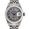 Image 1 : Rolex Ladies Stainless Steel Slate Grey Roman 26MM Datejust