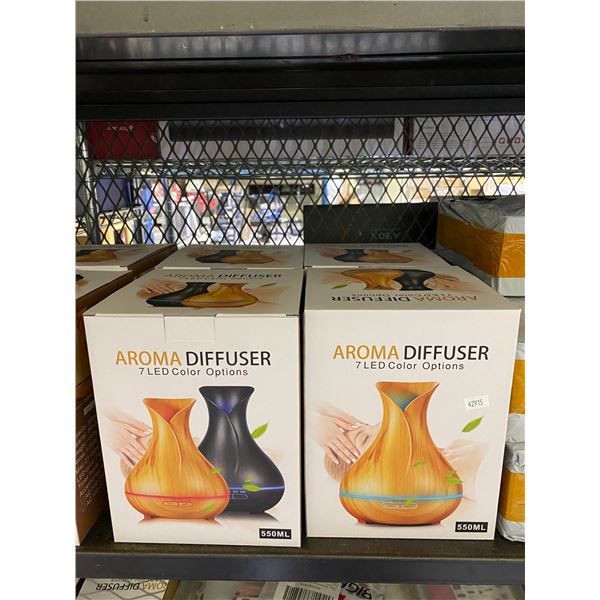 4 NEW AROMA DIFFUSERS WITH 7 LED COLOR OPTIONS