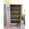 Image 2 : METAL 2 DOOR 72"X18"X36" CABINET WITH KEY