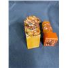 Image 8 : CASE OF TWO YELLOW SOAPSTONE SCHOLAR STAMPS