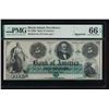 Image 1 : 1860's $5 Providence RI Obsolete Note PMG 66EPQ