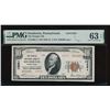 1929 $10 Souderton PA National PMG 63EPQ