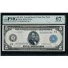 1914 $5 New York FRN PMG 67EPQ