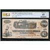 1862 $100 T-40 Confederate PCGS 45