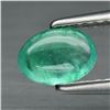 Image 1 : 0.57ct 6.5x4.6mm Oval Cabochon Natural Green Emerald, Zambia
