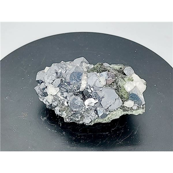 GALENA WITH WHITE QUARTZ IN MATRIX BEUAUTIFULY FORMED CRYSTALS