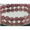 Image 2 : 8mm Genuine Natural Red Super 7 Seven Lepidocrocite Quartz Beads