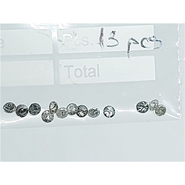 WHITE DIAMOND 13 pieces 0.52 ct.