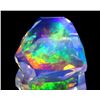 Image 1 : Extraordinary Rare Mexican Contraluz Opal - precison cut - 6.11 ct.