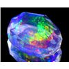 Image 4 : Very, very Rare  Mexican Contra Luz Opal - precision cut, 5.87 ct.