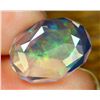 Image 5 : Very, very Rare  Mexican Contra Luz Opal - precision cut, 5.87 ct.