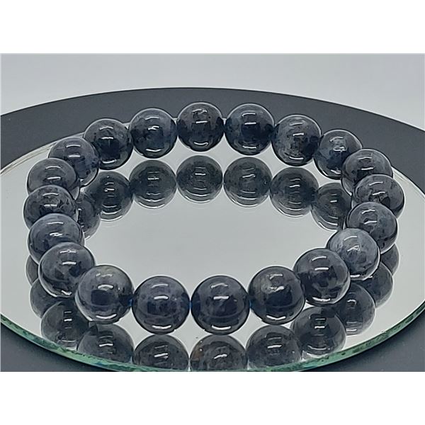 Natural Tanzanite (Blue Zoisite) Gemstone Stretchy Bracelet