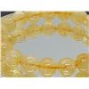Image 2 : Natural Yellow Citrine Crystal Round Beads Stretchy Bracelet
