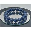 Image 1 : Natural Royal Blue Lapis Lazuli Stretch Bracelet