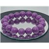 Image 1 : Natural Purple Phosphosiderite Gemstone Stratchy Bracelet