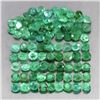Image 1 : 5.17ct 92p 2.3mm Round Outstanding Natural Transparent Green Emerald Brazil Lot