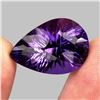 Image 2 : Clean 26.13ct 25x17mm Pear Fancy Cut Natural Top Purple Amethyst Unheated