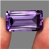 Image 1 : VVS 17.74 Ct 20x12 Mm Octagon Cut 100% Natural Top Rich Purple Amethyst Unheated