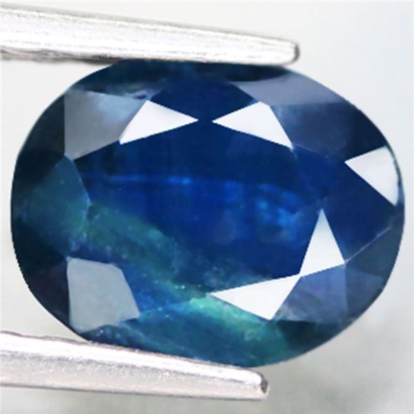 2.07Ct. Normal Heated Natural Oval Greenish Blue Sapphire Australia