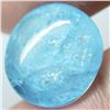 Image 1 : BIG 8.76Ct. Untreated Natural Oval Cabochon Blue Aquamarine Brazil