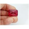 Image 3 : HUGE, HUGE  54.09 ct Lab created Octagon 24x18mm Pigeon Blood Red Ruby