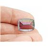 Image 3 : BIG 17.855  MULTICOLOR NATURAL MYSTIC TOPAZ CONCAVE MODIFIED CUSHION CUT AAA GEMSTONE