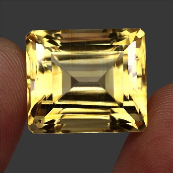 HUGE Clean 44.19ct 20x18mm Octagon Cut 100% Natural AAA Yellow Citrine Unheated