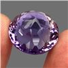 Image 3 : 25.41ct 19mm Round Concave Cut 100% Natural Purple Amethyst Unheated