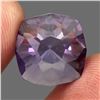 Image 1 : VVS 11.02ct 15mm Cushion Concave Cut 100% Natural Purple Amethyst Unheated
