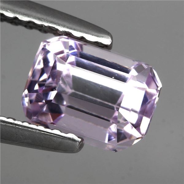 VVS 1.45ct 7.5x5mm Octagon Cut Natural Nice Pink Kunzite Afghanistan Unheated