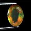Image 2 : 1.68ct 10x7mm Oval Cut Natural AAA Floral Flash Play Of Color Crystal Fire Opal