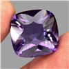 Image 1 : 19.53ct 19mm Cushion Concave Cut Natural Top Rich Purple Amethyst Unheated