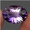Image 1 : Clean 25.14 Ct 25x18 Mm Oval Concave Cut 100% Natural Purple Amethyst Unheated