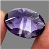 Image 3 : Clean 25.14 Ct 25x18 Mm Oval Concave Cut 100% Natural Purple Amethyst Unheated